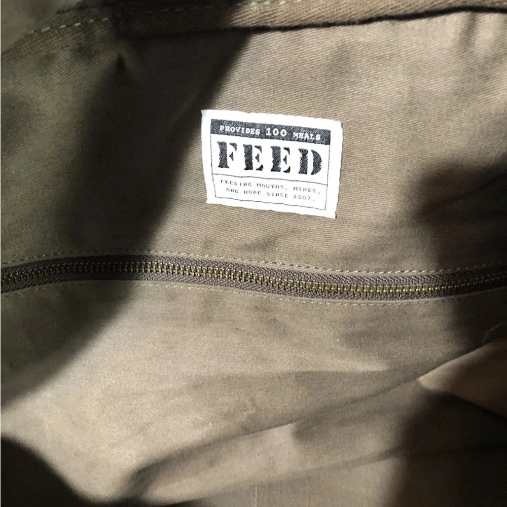 FEED Project Canvas Weekender Duffle Bag Feed The Children Of The World